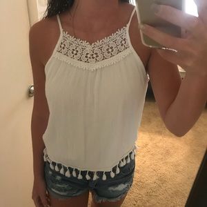 White tank top